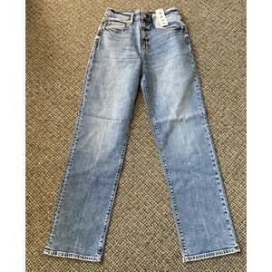 Daze Sundaze Brooklyn Straight Blue Jeans Womens Size 27 Inch Waist NWT